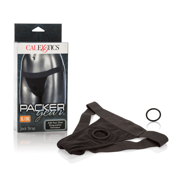 California Exotic Novelties Packer Gear Black Jock Strap Harness XL/2XL at $21.99