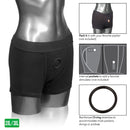 California Exotic Novelties Packer Gear Black Boxer Brief Harness 2XL/3XL at $27.99