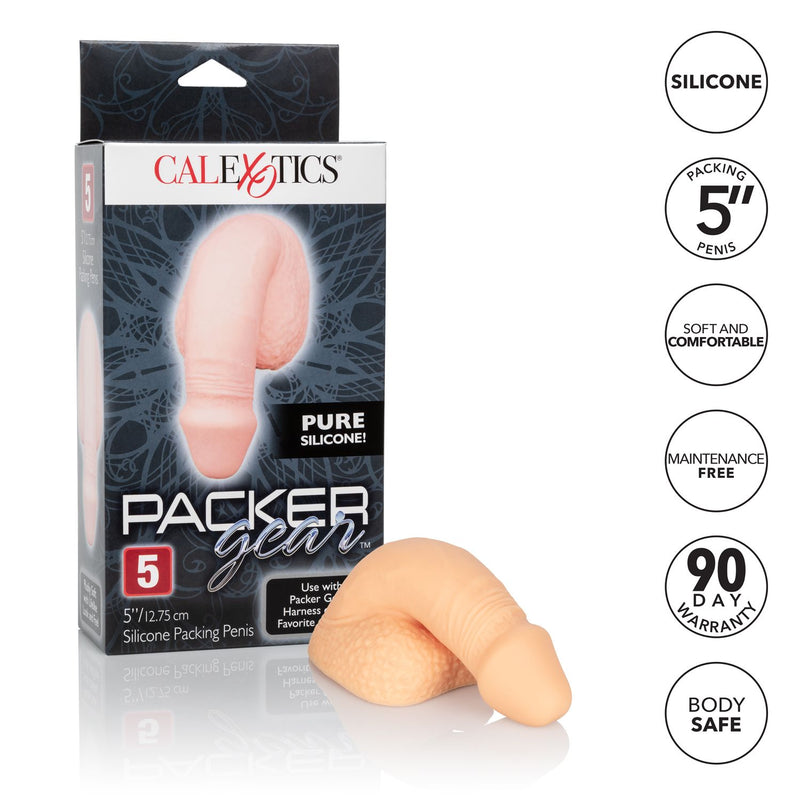 California Exotic Novelties PACKER GEAR 5IN SILICONE PENIS IVORY at $21.99
