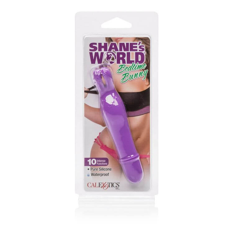 California Exotic Novelties Shane's World Bedtime Bunny Purple Vibrator at $14.99