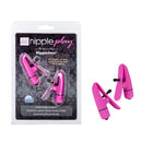 California Exotic Novelties Nipplettes Pink Push Button Nipple Clamps at $19.99