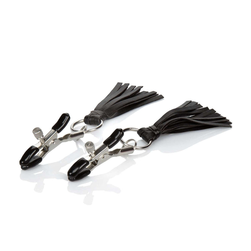 California Exotic Novelties Nipple Play Playful Tassels Nipple Clamps Black at $11.99