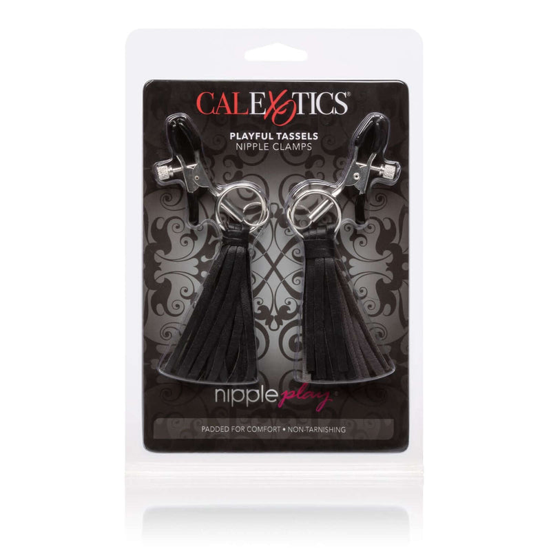 California Exotic Novelties Nipple Play Playful Tassels Nipple Clamps Black at $11.99