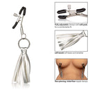 California Exotic Novelties NIPPLE PLAY PLAYFUL TASSELS NIPPLE CLAMPS SILVER at $10.99