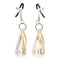 California Exotic Novelties NIPPLE PLAY PLAYFUL TASSELS NIPPLE CLAMPS GOLD at $10.99