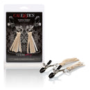 California Exotic Novelties NIPPLE PLAY PLAYFUL TASSELS NIPPLE CLAMPS GOLD at $10.99