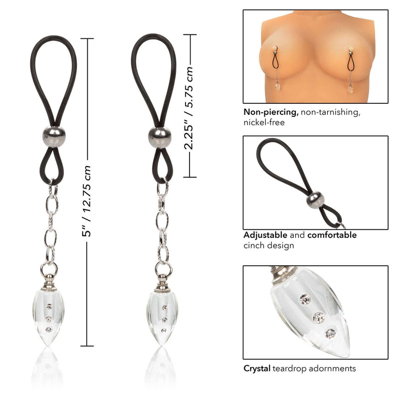 California Exotic Novelties NIPPLE PLAY NON PIERCING NIPPLE JEWELRY TEARDROP at $9.99