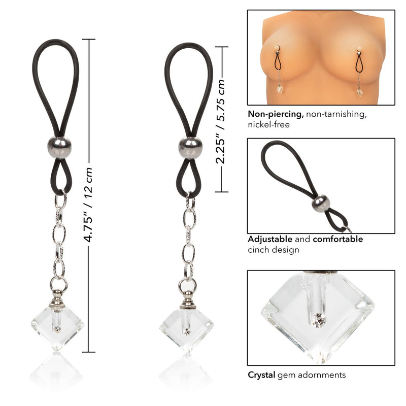 California Exotic Novelties Nipple Play Non-Piercing Nipple Jewelry Crystal Gem at $9.99