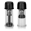 Nipple Play Vacuum Twist Suckers in sleek black, showcasing adjustable suction for enhanced nipple sensitivity.
