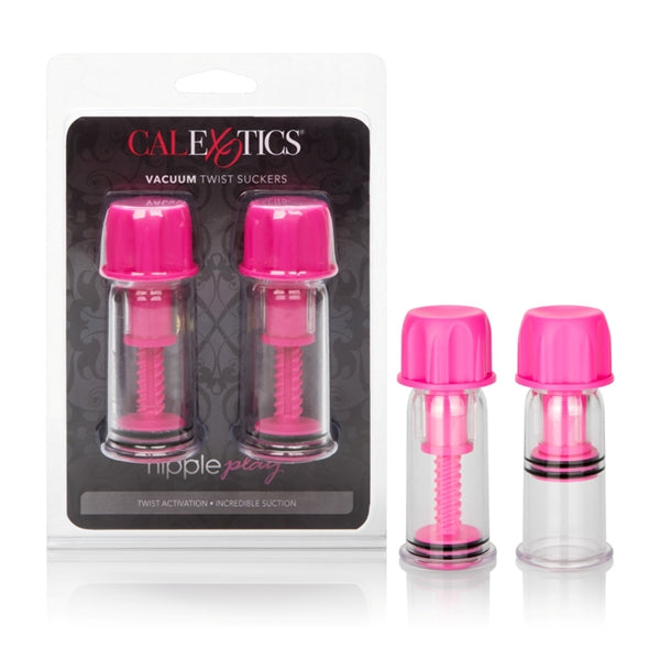 California Exotic Novelties Nipple Play Vacuum Twist Suckers Pink at $12.99