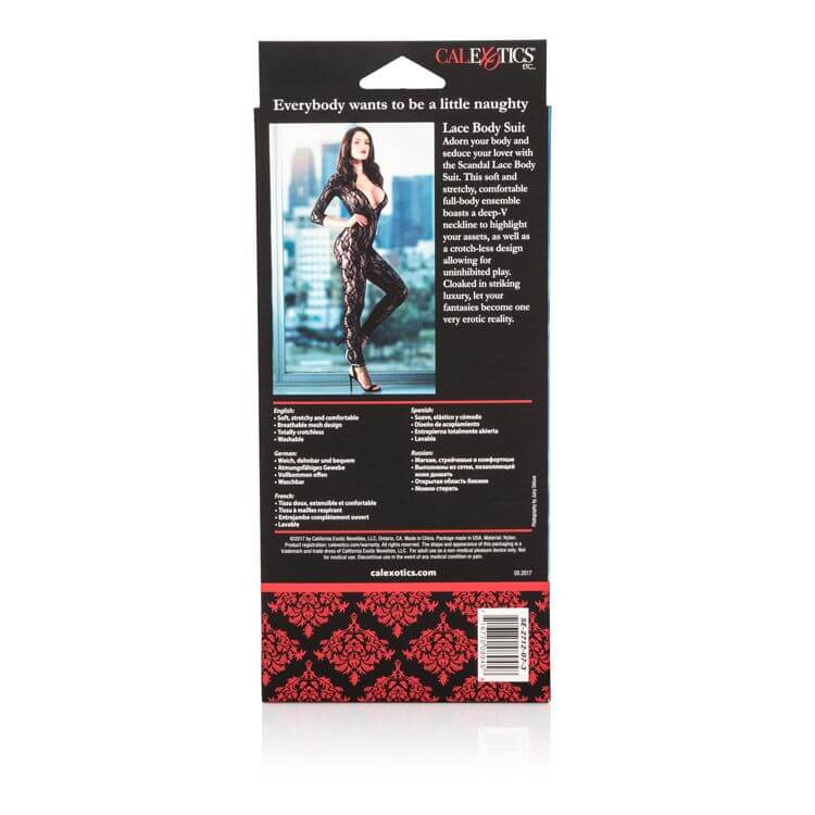 California Exotic Novelties Scandal Lace Body Suit at $24.99
