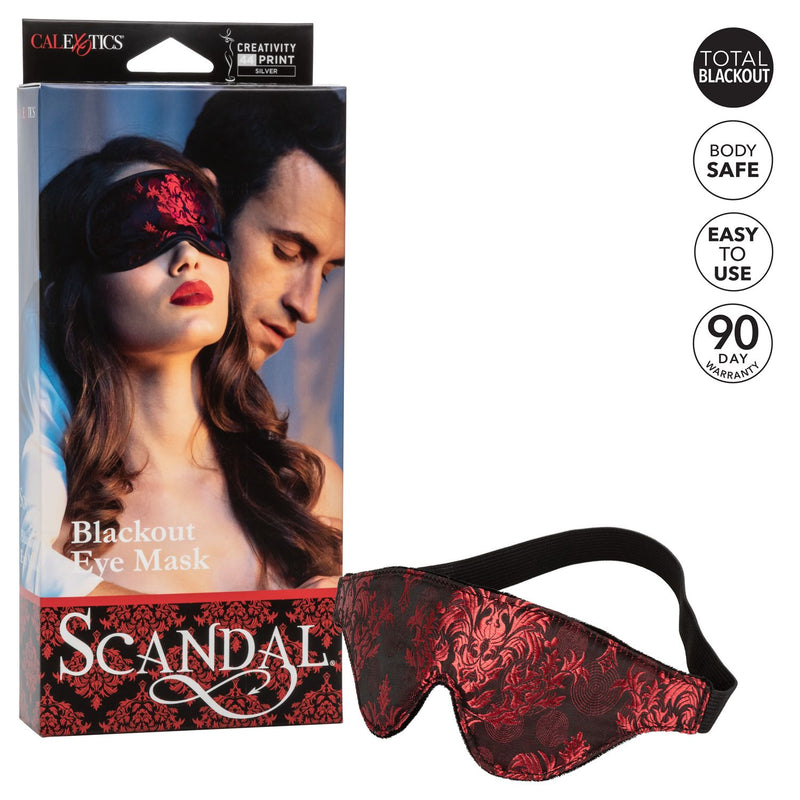 California Exotic Novelties Scandal Blackout Eye Mask at $15.99