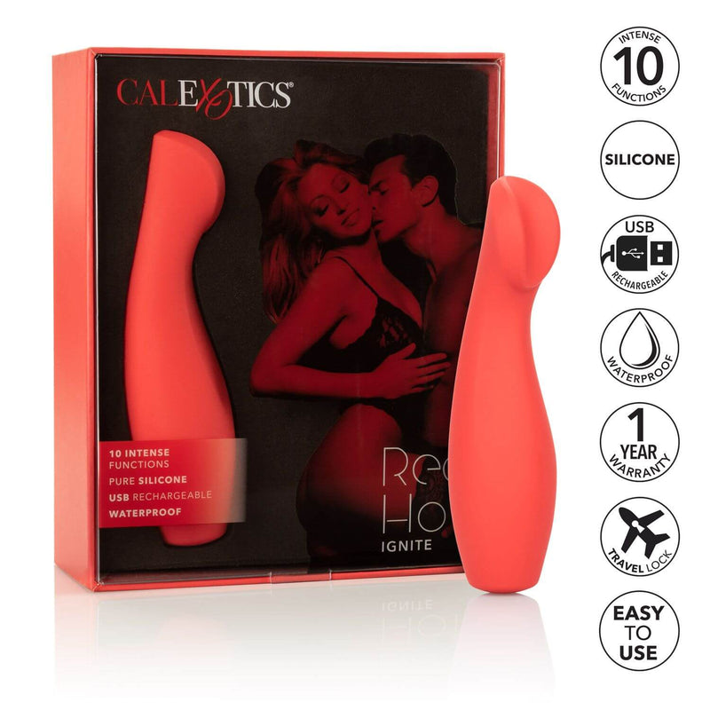 California Exotic Novelties Red Hot Ignite Clitoral Flickering Massager at $44.99