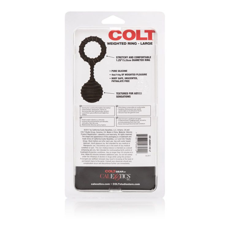California Exotic Novelties Colt Weighted Ring Large at $9.99