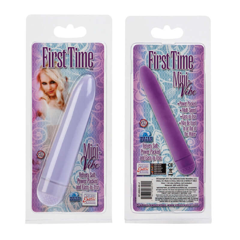 California Exotic Novelties First Time Mini Vibe Purple at $9.99