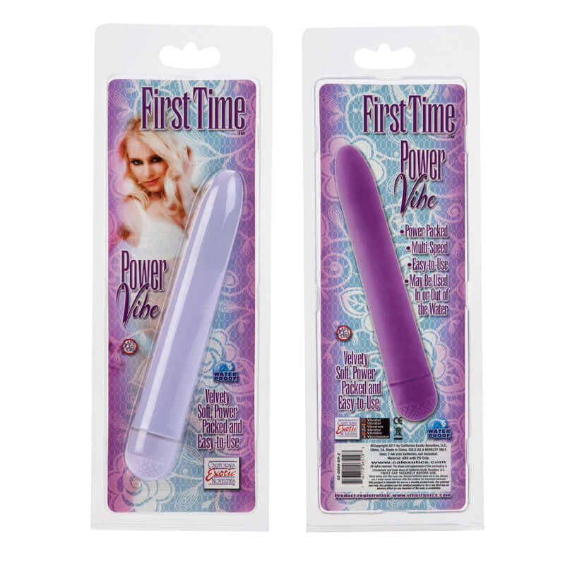 California Exotic Novelties First Time Power Vibe Purple at $9.99