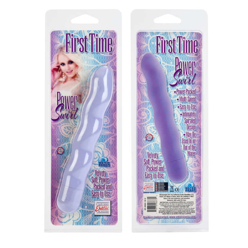 California Exotic Novelties FIRST TIME POWER SWIRL PURPLE at $10.99