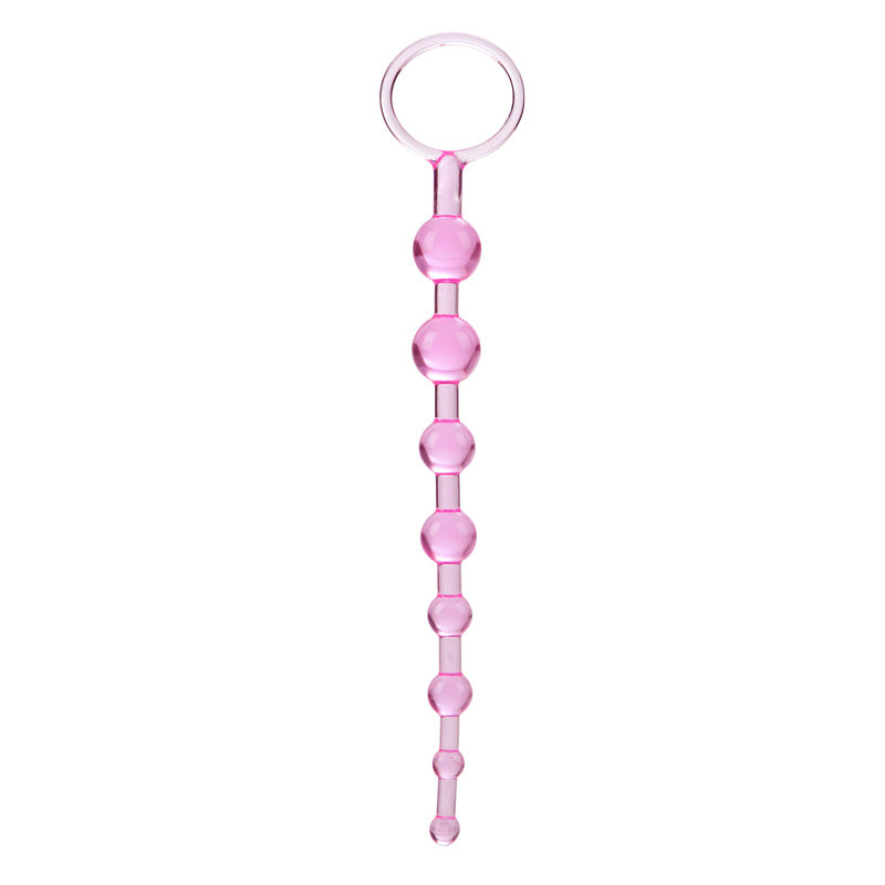 California Exotic Novelties First Time Love Beads Pink at $5.99