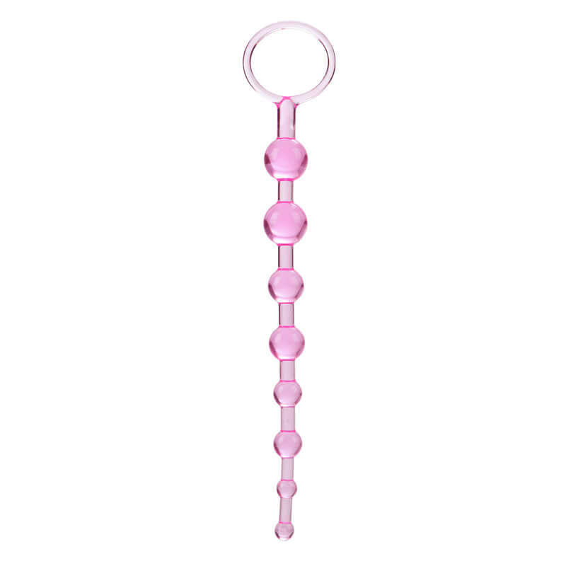 California Exotic Novelties First Time Love Beads Pink at $5.99