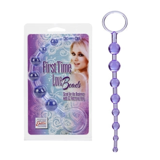 California Exotic Novelties First Time Love Beads Purple at $5.99