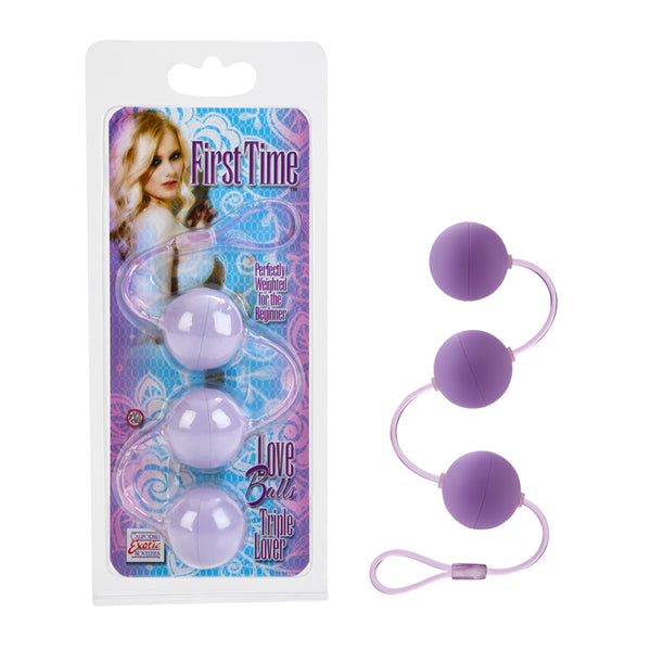 California Exotic Novelties First Time Love Balls Triple Lover Purple at $9.99