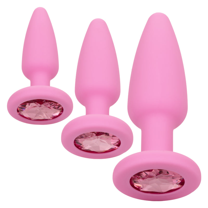 California Exotic Novelties First Time Crystal Booty Kit Pink at $19.99