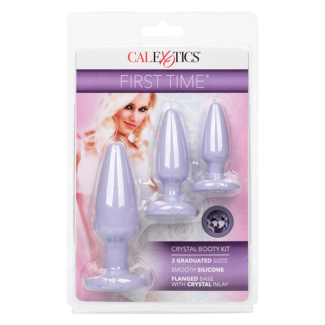 California Exotic Novelties First Time Crystal Booty Kit Purple at $17.99