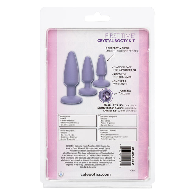California Exotic Novelties First Time Crystal Booty Kit Purple at $17.99