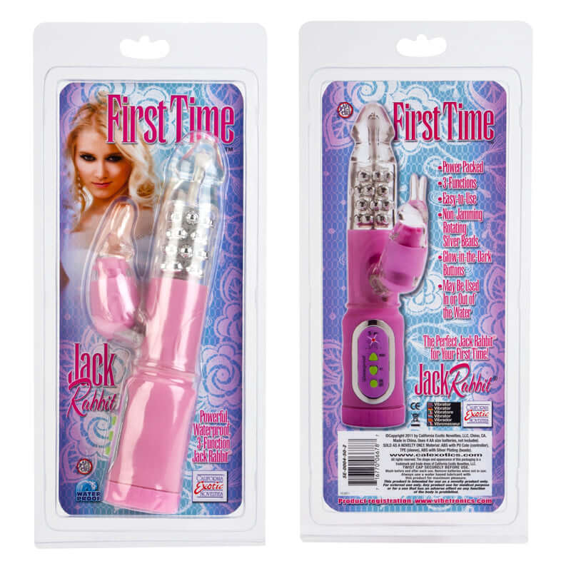 California Exotic Novelties First Time Jack Rabbit Pink at $44.99