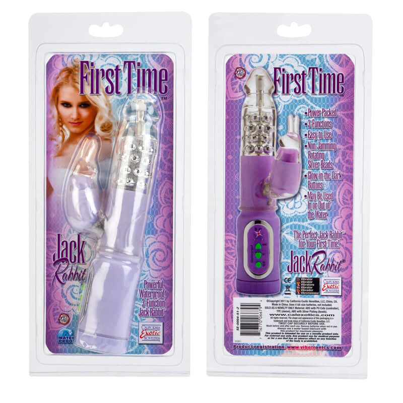 California Exotic Novelties FIRST TIME JACK RABBIT PURPLE at $32.99
