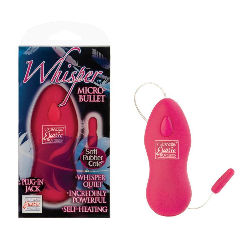 California Exotic Novelties Whisper Micro Bullet Pink Vibrator at $12.99