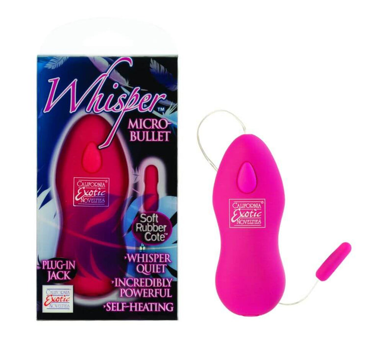 California Exotic Novelties Whisper Micro Bullet Pink Vibrator at $12.99