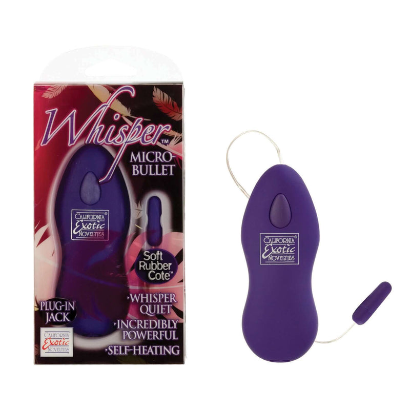 California Exotic Novelties Whisper Micro Bullet Purple Vibrator at $12.99