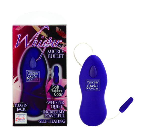 California Exotic Novelties Whisper Micro Bullet Purple Vibrator at $12.99