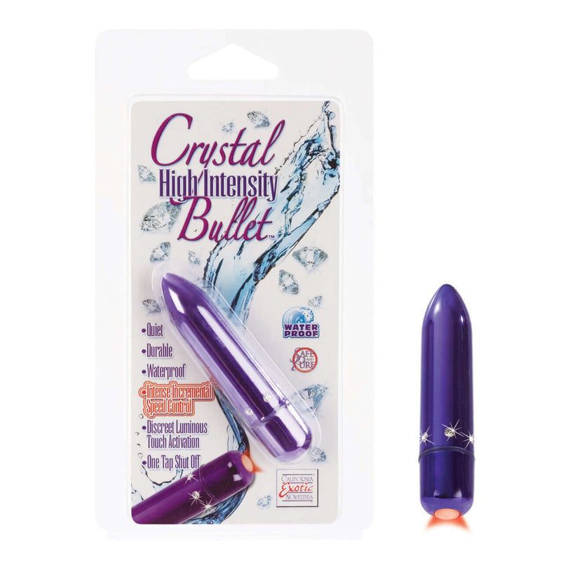 California Exotic Novelties Crystal High Intensity Purple Bullet Vibrator at $17.99