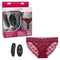 California Exotic Novelties Remote Control Lace Panty Set S/M Burgundy at $59.99
