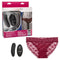 California Exotic Novelties Remote Control Lace Panty Set L/XL Burgundy at $59.99