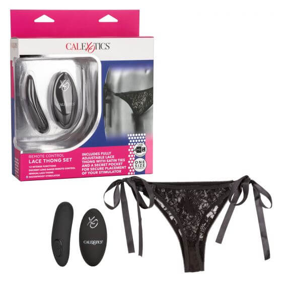 California Exotic Novelties Remote Control Lace Thong Set One Size Fits Most at $54.99