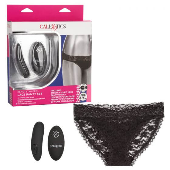 California Exotic Novelties Remote Control Lace Panty Set L/XL at $59.99