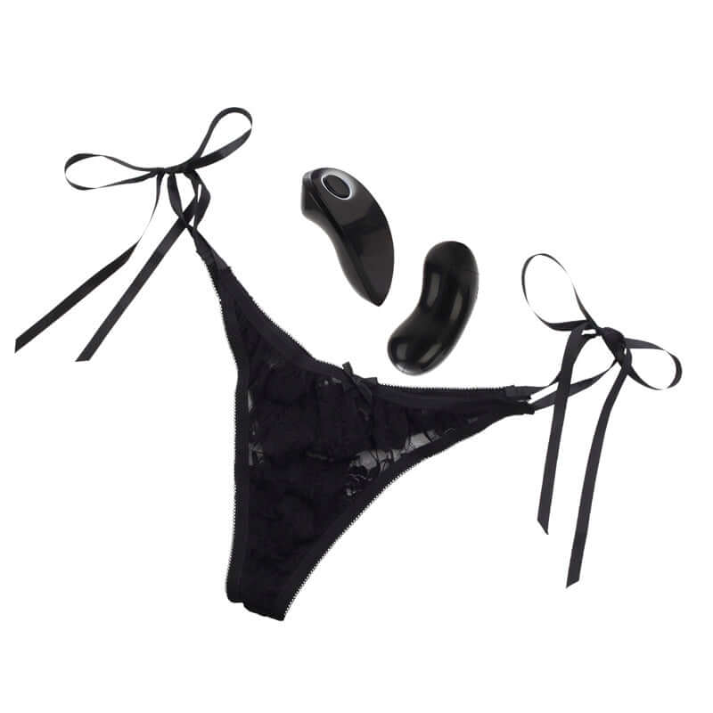 California Exotic Novelties Remote Control 10-Function Little Black Panty Thong at $64.99