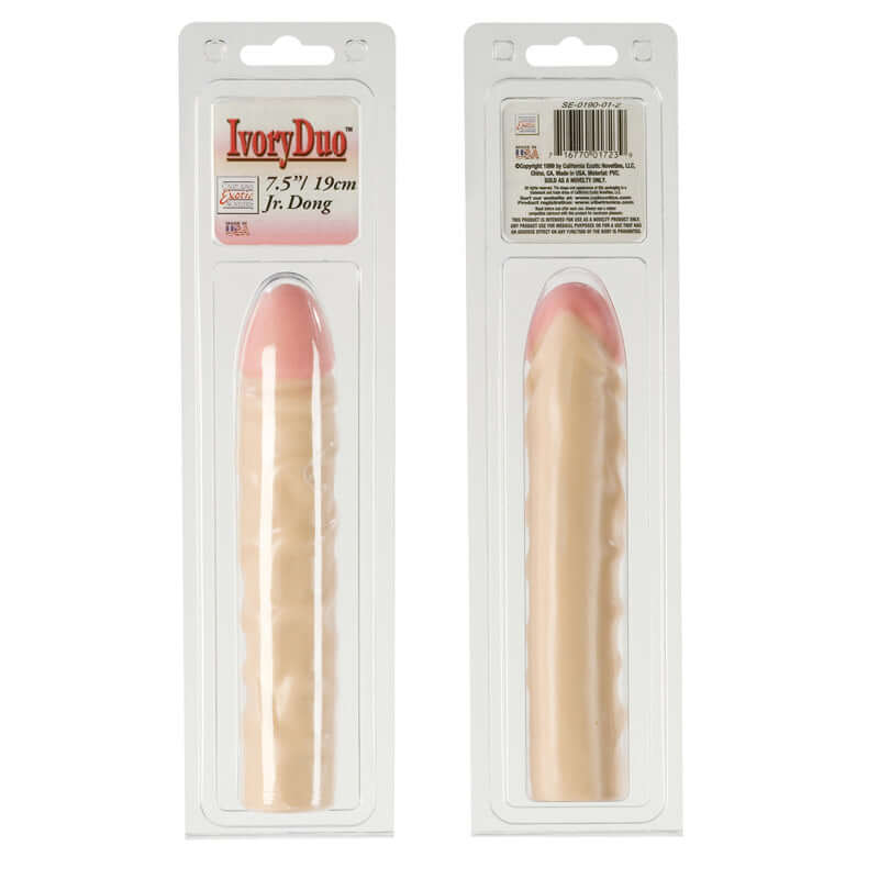 California Exotic Novelties IVORY DUO 7.5IN JR. DONG at $11.99