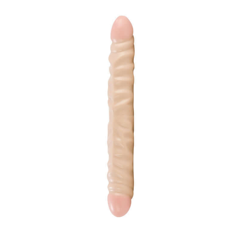 California Exotic Novelties Ivory Duo 12 Inches Double Dong Veined at $19.99