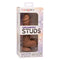 Dual Density Silicone Stud Dildo 5 inches Brown in Packaging