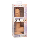 Dual Density Silicone Stud 6.25 inches Ivory Light Skin Tone Dildo in Packaging from California Exotic Novelties