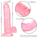 California Exotic Novelties Size Queen 6 inches Pink Realistic Dildo at $15.99