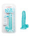 California Exotic Novelties Size Queen 6 inches Blue Realistic Dildo at $17.99