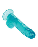 California Exotic Novelties Size Queen 8 inches Blue Realistic Dildo at $25.99