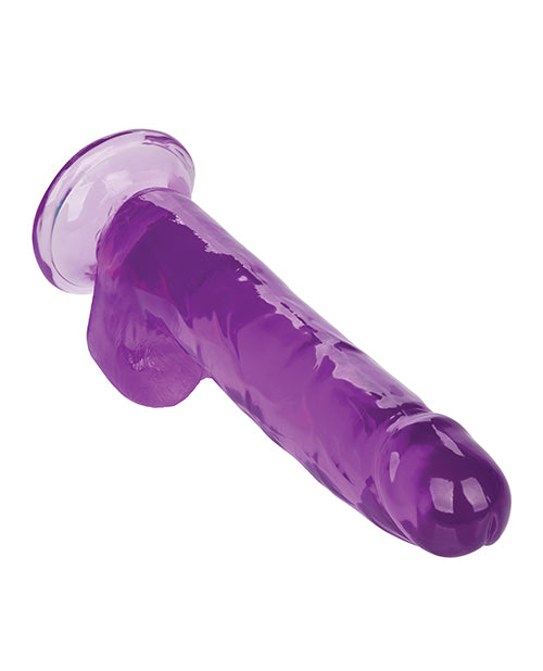 California Exotic Novelties Size Queen 8 inches Purple Realistic Dildo at $25.99