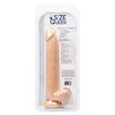 California Exotic Novelties Size Queen 10 inches Ivory Light Skin Realistic Dildo at $39.99