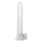Size Queen 12-Inch Clear Dildo with Realistic Feel and Suction Cup Base
